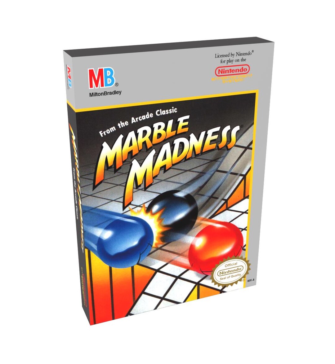 Marble Madness | NTSC | Nintendo | NES | En | Reproduction Box - Etsy