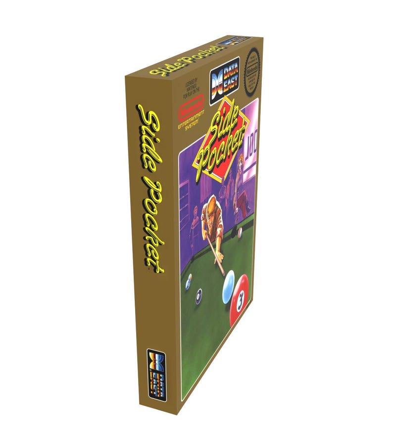 Nes Pool Table Racing Game Side Pocket | NTSC | Nintendo | NES | En | Reproduction Box - Etsy