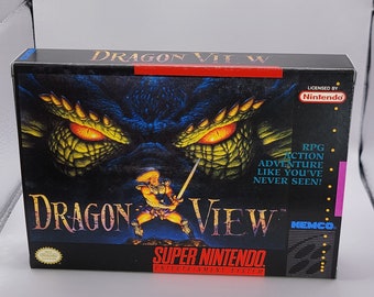 Dragon View | NTSC | Super Nintendo | SNES | En | Reproduction Box and Inner Tray