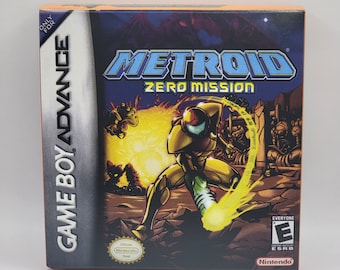 Metroid Zero Mission | NTSC | Gameboy Advance | GBA | En | Reproduction Box and Inner Tray