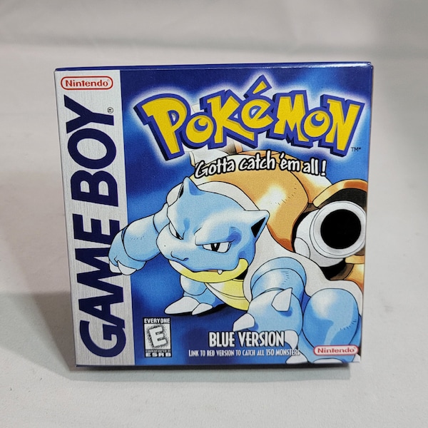 Pokemon Blue | NTSC | Gameboy | GB | En | Reproduction Box and Inner Tray