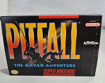 Fallstrick | *NTSC | Super Nintendo | SNES | De | Reproduktionsbox und Innenfach