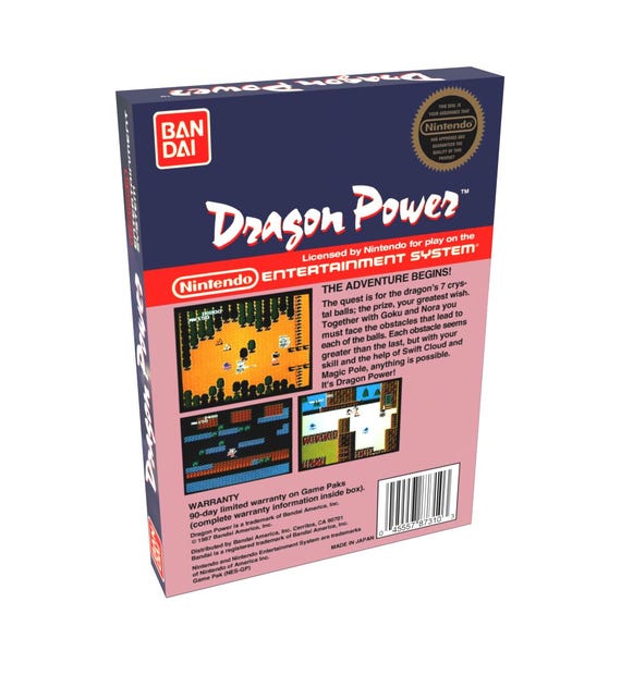 Dragon Power | NTSC | Nintendo | NES | En | Reproduction Box - Etsy