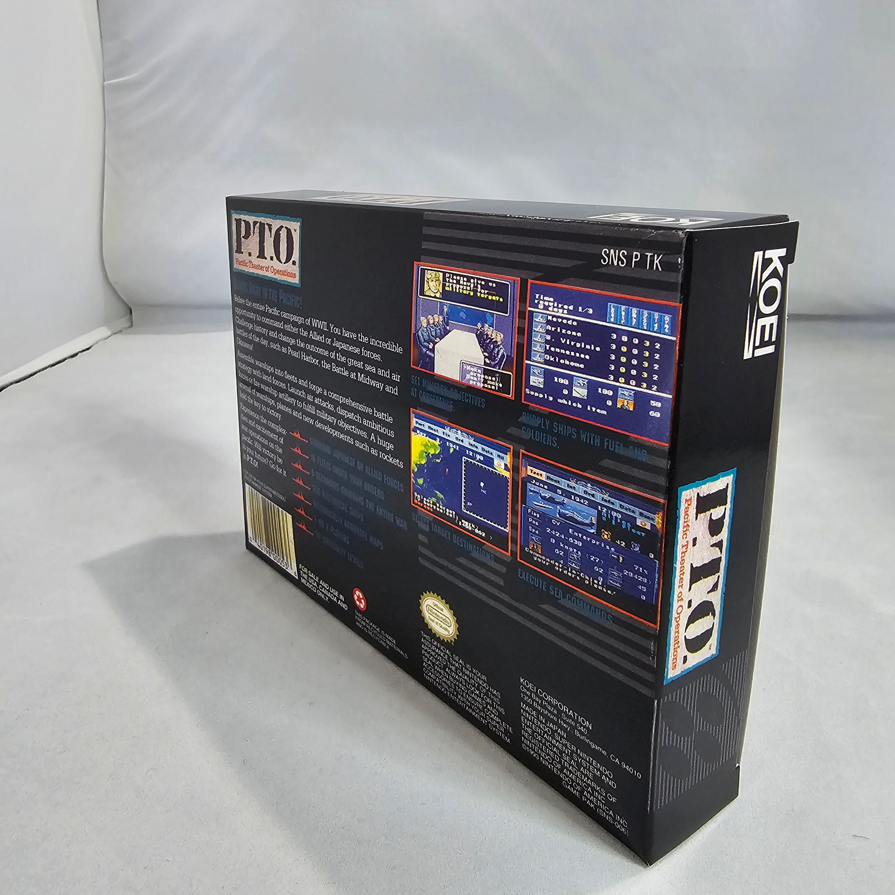 P.T.O. | NTSC | Super Nintendo | SNES | En | Reproduction Box and Inner ...