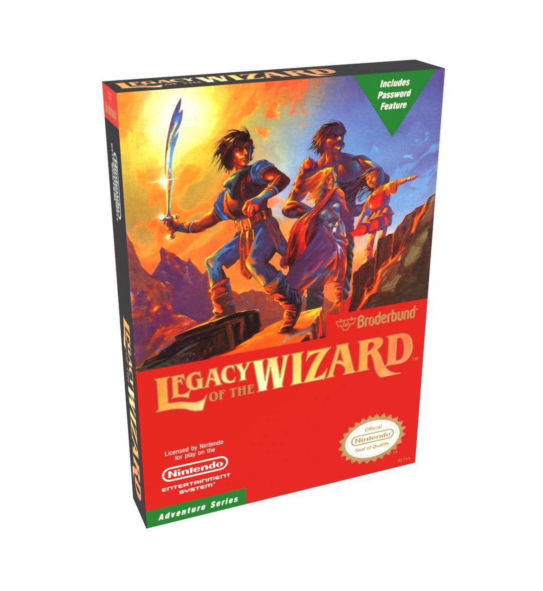 Wizard Nes Legacy of the Wizard | NTSC | Nintendo | NES | En | Reproduction Box - Etsy