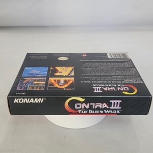 Contra 3 | NTSC | Super Nintendo | SNES | En | Reproduction Box and ...