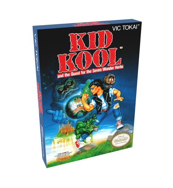 Kid Kool | NTSC | Nintendo | NES | En | Reproduction Box - Etsy