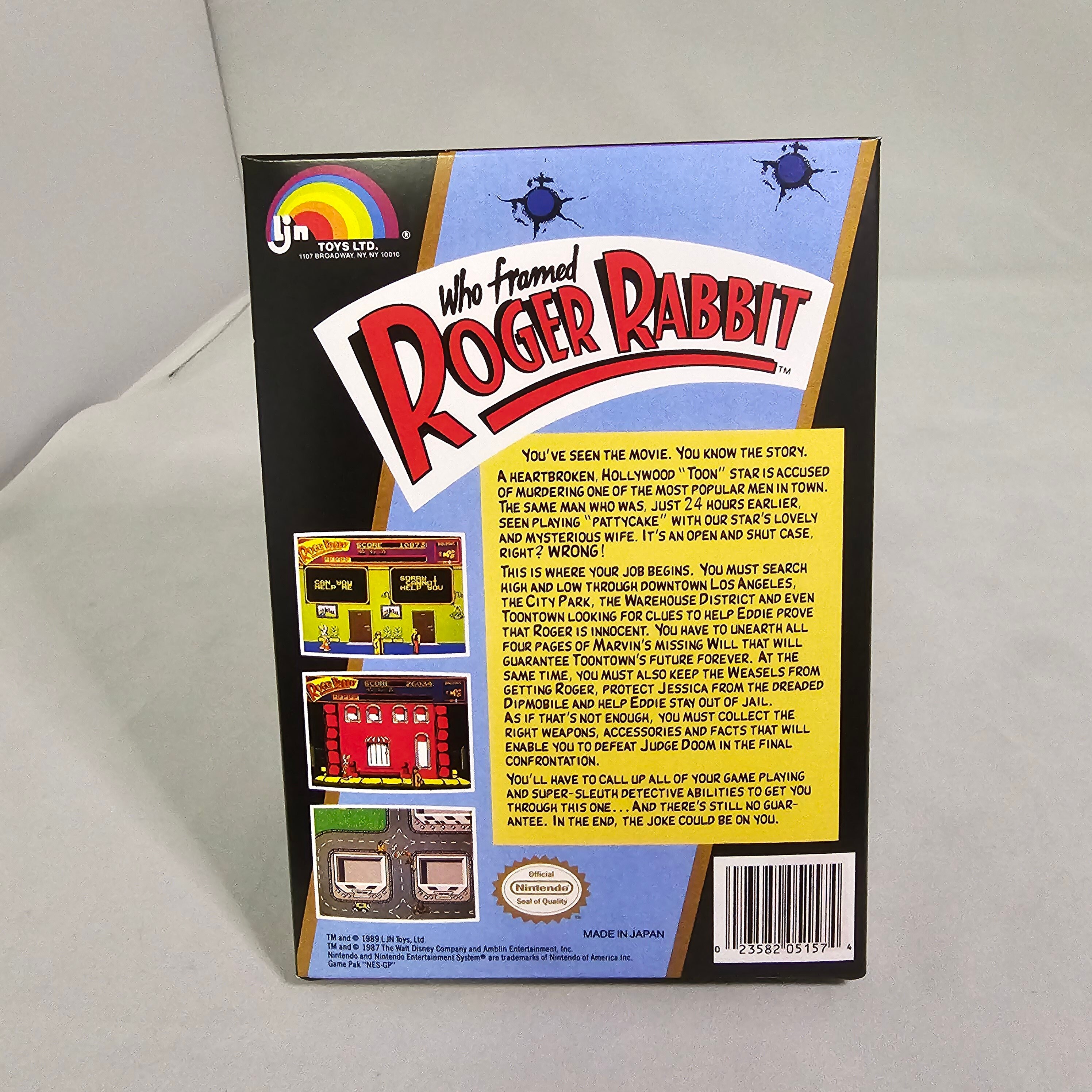 Who Framed Roger Rabbit | NTSC | Nintendo | NES | En | Reproduction Box ...