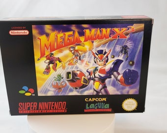 Mega Man X3 - Replacement Box With Inner Tray Option - SNES - NTSC