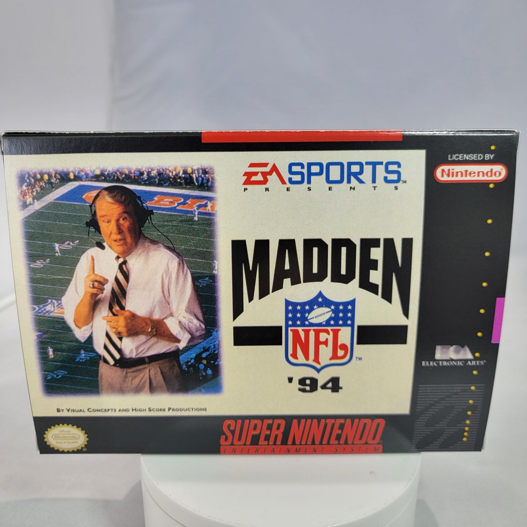 ＳＦＣ「EA SPORTS NFLプロフットボール'94」販促用Ａ４サイズチラシ Madden NFL 94 | NTSC | Super Nintendo | SNES | En | Reproduction