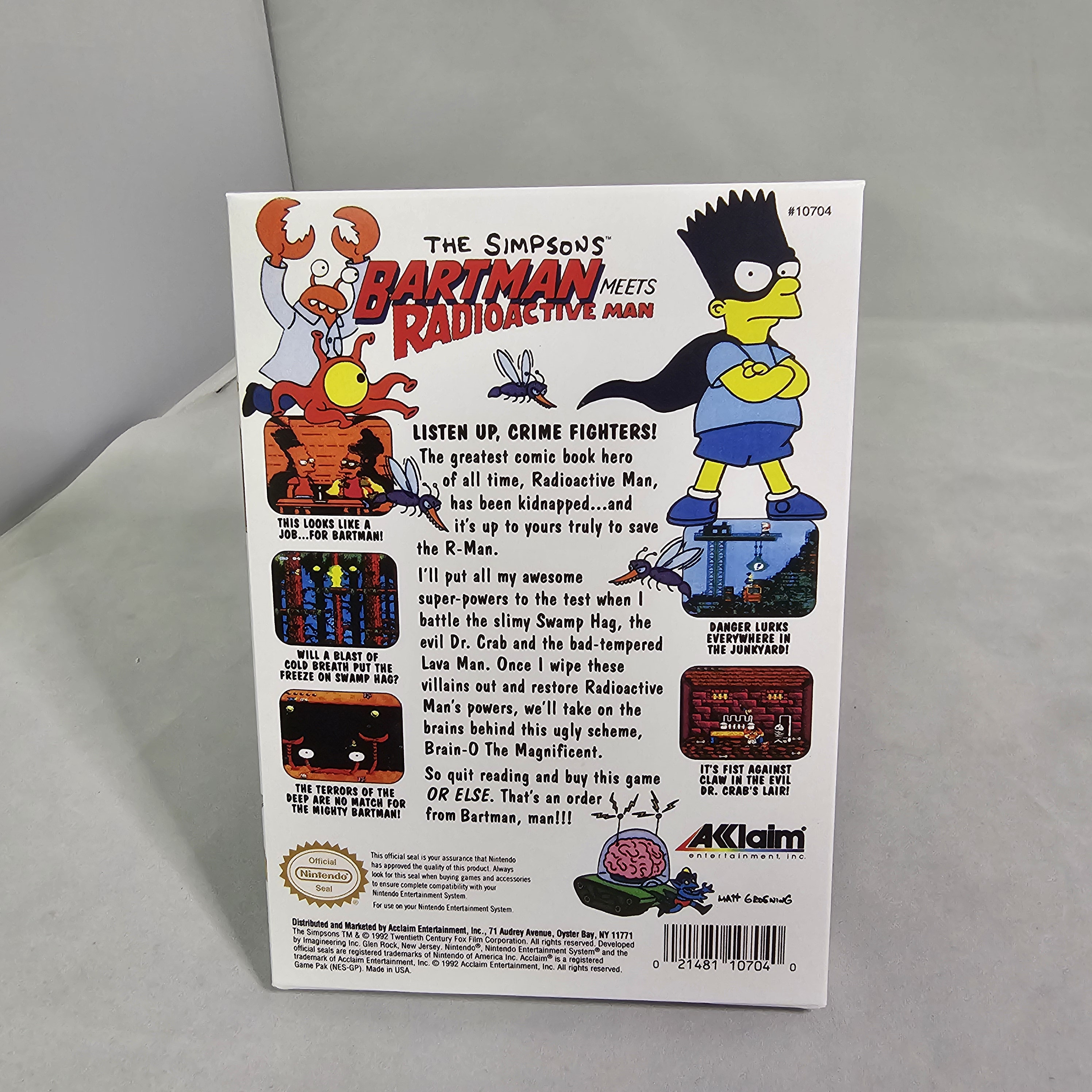 The Simpsons Bartman Meets Radioactive Man | NTSC | Nintendo