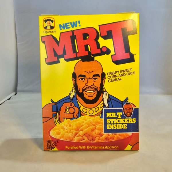 Mr.T A-Team | Quaker | Reproduction Vintage Cereal Box