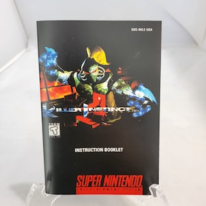 Killer Instinct | NTSC | Super Nintendo | SNES | En | User Instruction Manual