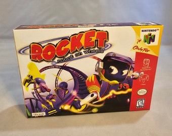 Rocket Robot on Wheels | NTSC | Nintendo 64 | N64 | En | Reproduction Box and Inner Tray