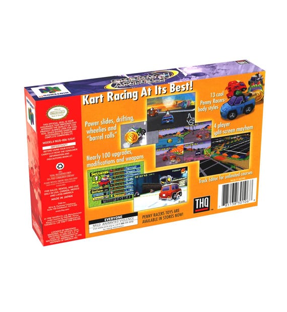 Penny Racers | NTSC | Nintendo 64 | N64 | En | Reproduction Box