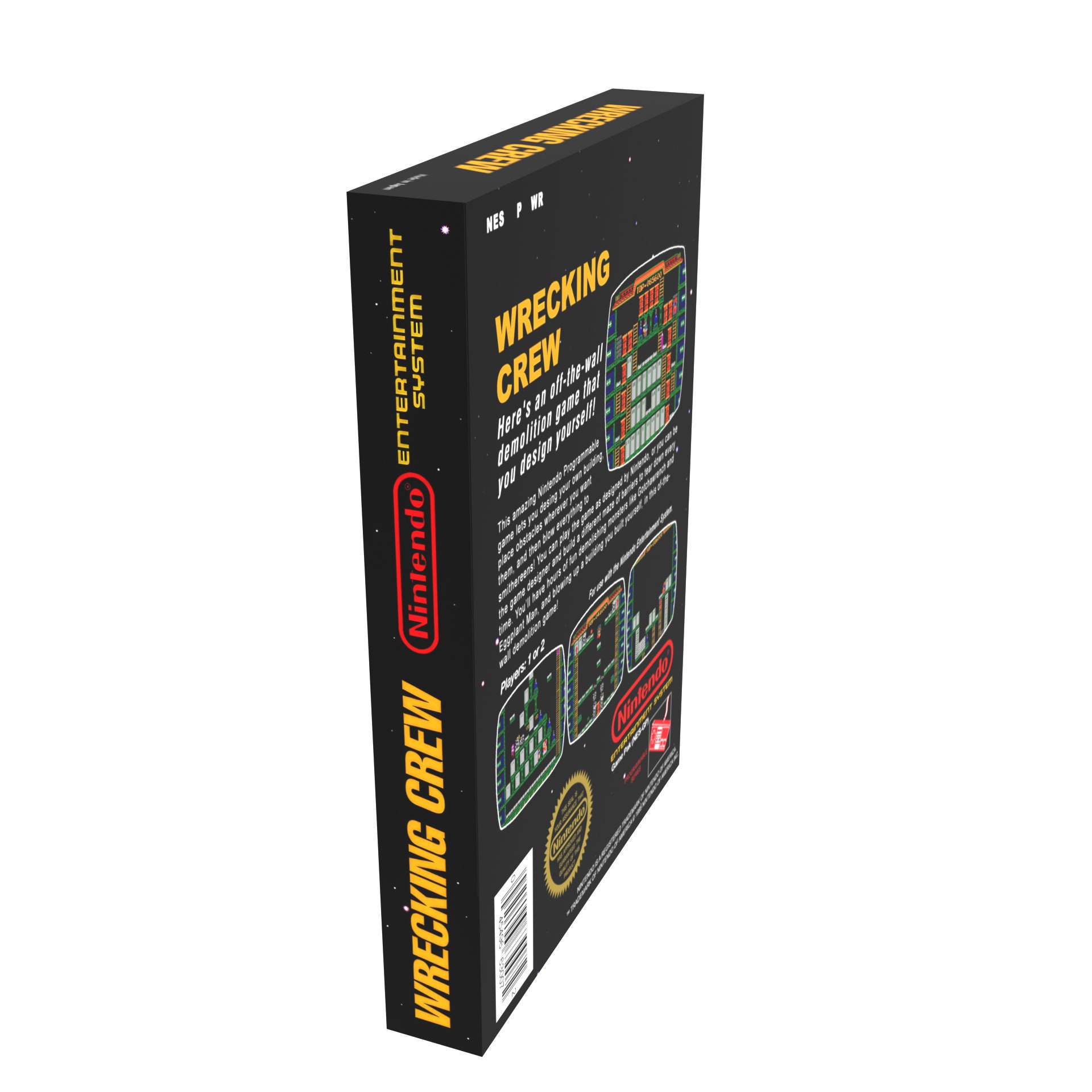 レッキング クルー | NTSC | 任天堂 | NES | En | 復刻ボックス - Etsy