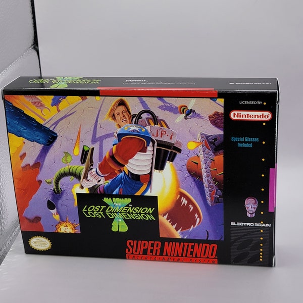 The Lost Dimension | NTSC | Super Nintendo | SNES | En | Reproduction Box and Inner Tray