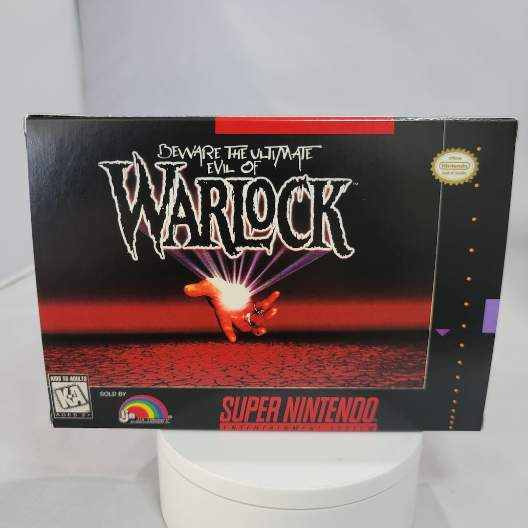 Buy Warlock NTSC Super Nintendo SNES En Reproduction Box