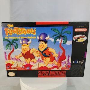 The Flinstones the Treasure of Sierra Madrock | NTSC | Super Nintendo | SNES | En | Reproduction Box and Inner Tray