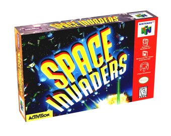 Space Invaders | NTSC | Nintendo 64 | N64 | En | Reproduction Box