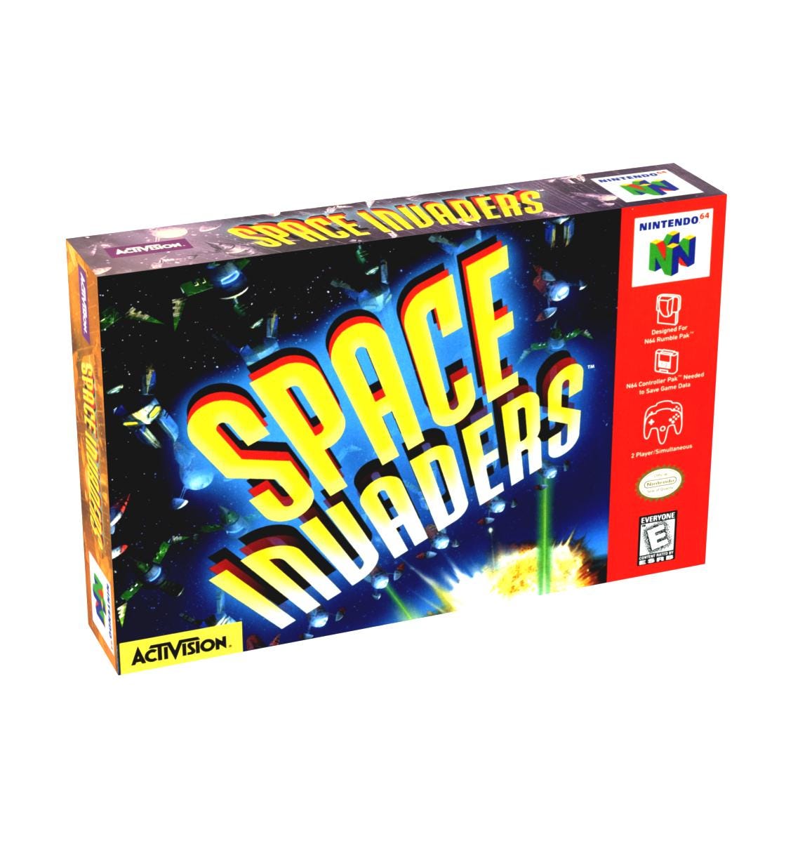 Space Invaders | NTSC | Nintendo 64 | N64 | En | Reproduction Box
