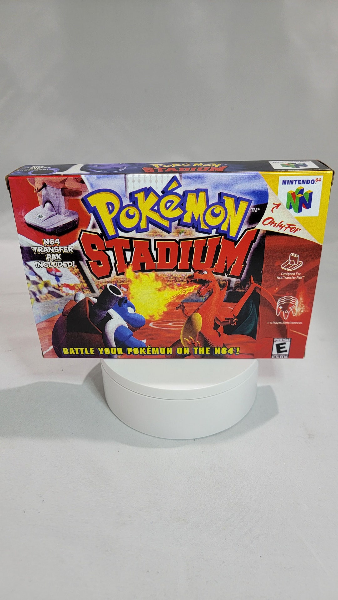 Pokemon Stadium N64 Big Box Transfer Pack Cartridge W