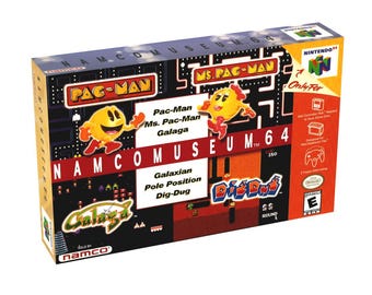 Namco Museum | NTSC | Nintendo 64 | N64 | En | Reproduction Box and Inner Tray