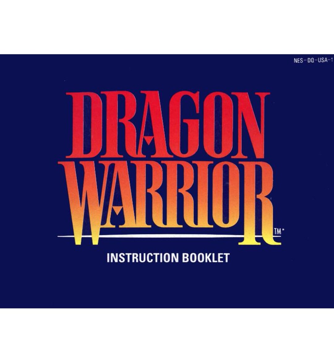 Dragon Warrior | NTSC | Nintendo | NES | En | User Instruction