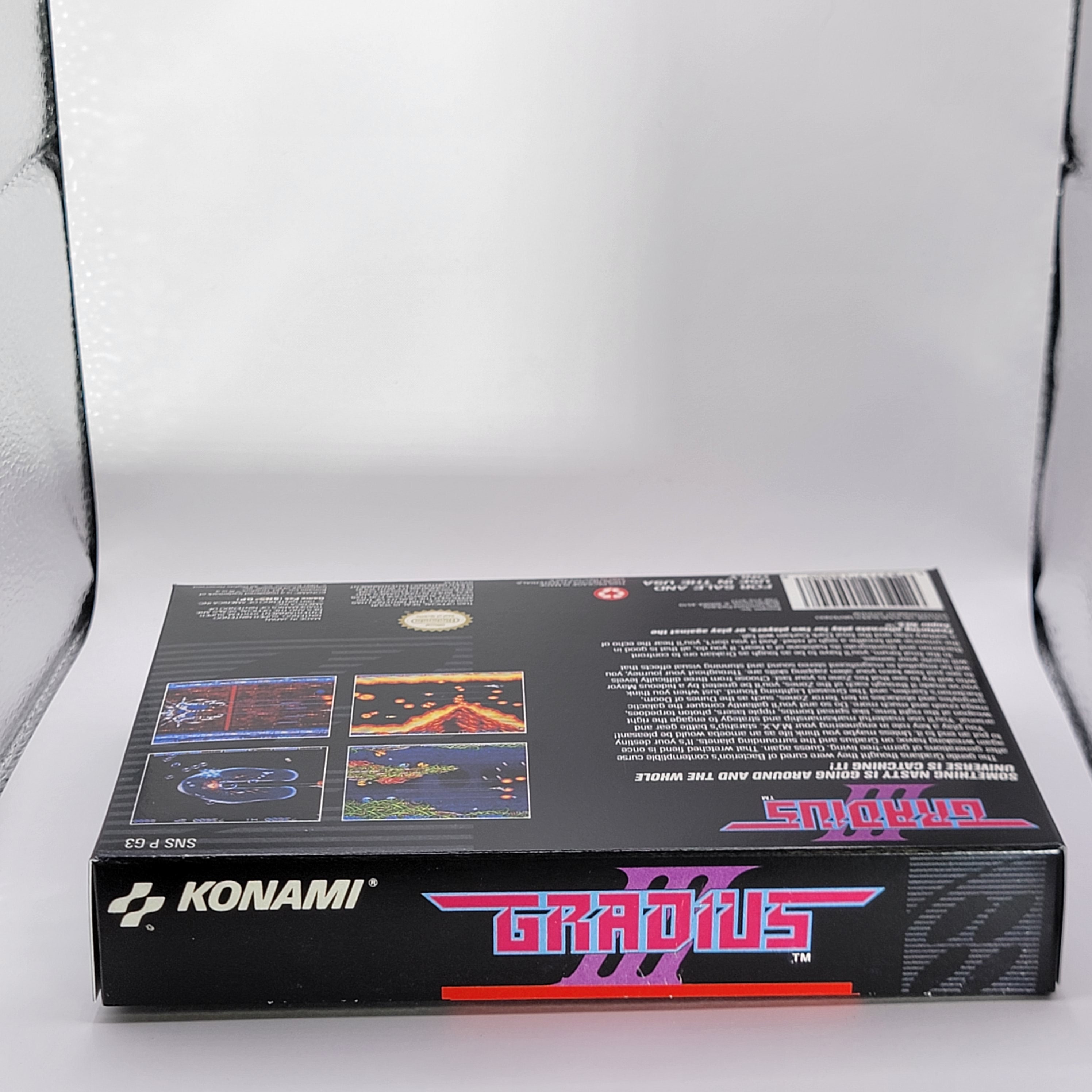 Gradius 3 | NTSC | Super Nintendo | SNES | En | Reproduction Box and ...