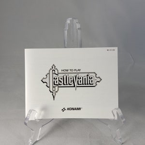 Castlevania | NTSC | Nintendo | NES | En | User Instruction Manual