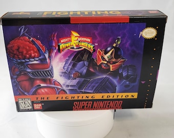 Mighty Morphin Power Rangers - The Fighting Edition | NTSC | Super Nintendo | SNES | En | Reproduction Box and Inner Tray