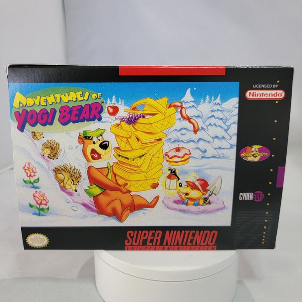 Adventures of Yogi Bear | NTSC | Super Nintendo | SNES | En | Reproduction Box and Inner Tray