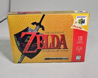 The Legend of Zelda Ocarina of Time [Collector's Edition] | NTSC | Nintendo 64 | N64 | En | Reproduction Box and Inner Tray