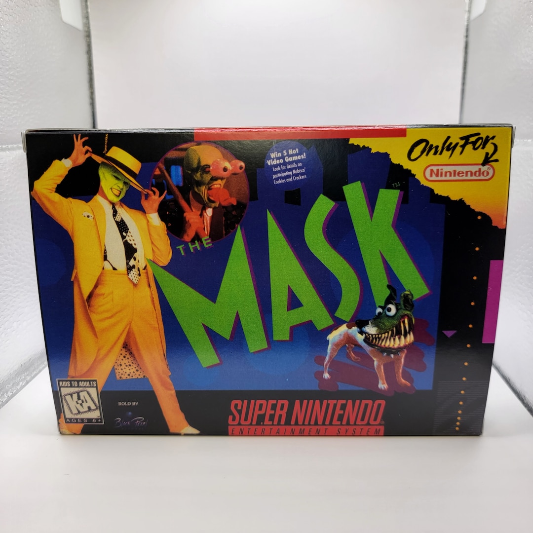 Snes Mask The Mask | NTSC | Super Nintendo | SNES | En | Reproduction Box and ...
