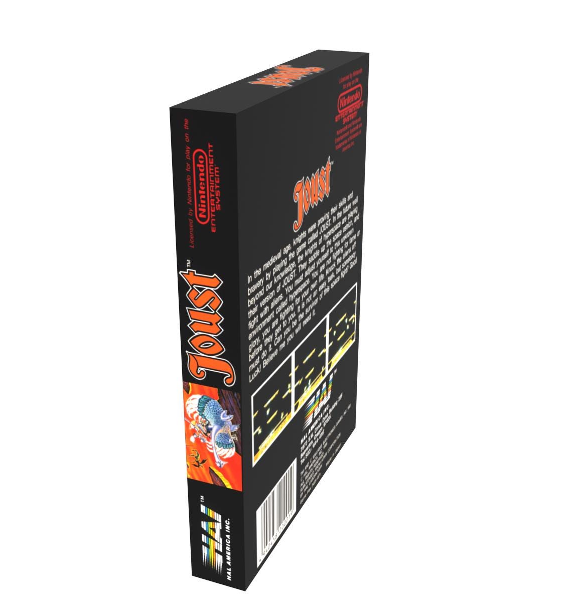 Joust | NTSC | Nintendo | NES | En | Reproduction Box - Etsy
