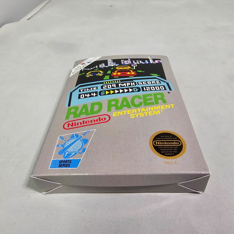 Rad Racer | NTSC | Nintendo | NES | En | Reproduction Box - Etsy