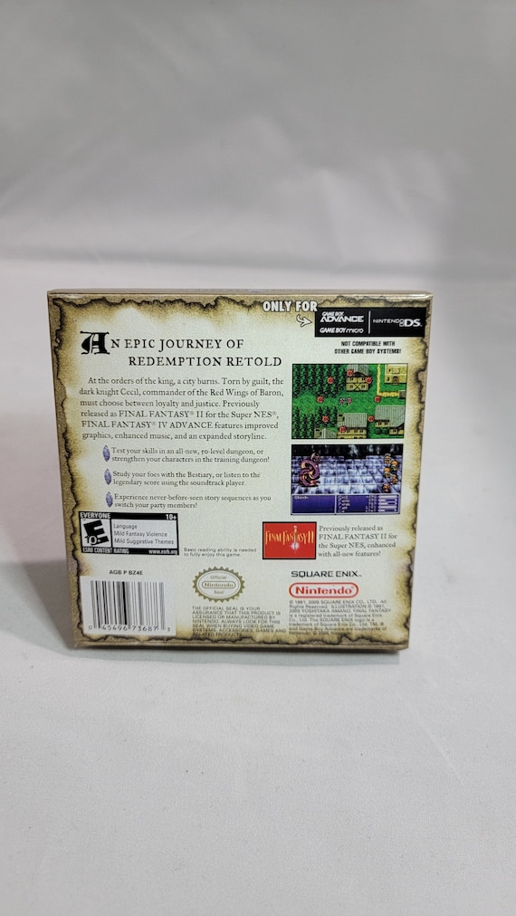 Final Fantasy 4 | NTSC | Gameboy Advance | GBA | En | Reproduction