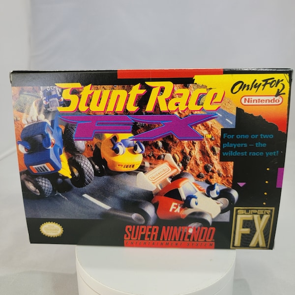 Stunt Race FX | NTSC | Super Nintendo | SNES | En | Reproduction Box and Inner Tray