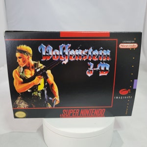 Wolfenstein 3-D | NTSC | Super Nintendo | SNES | En | Reproduction Box and Inner Tray
