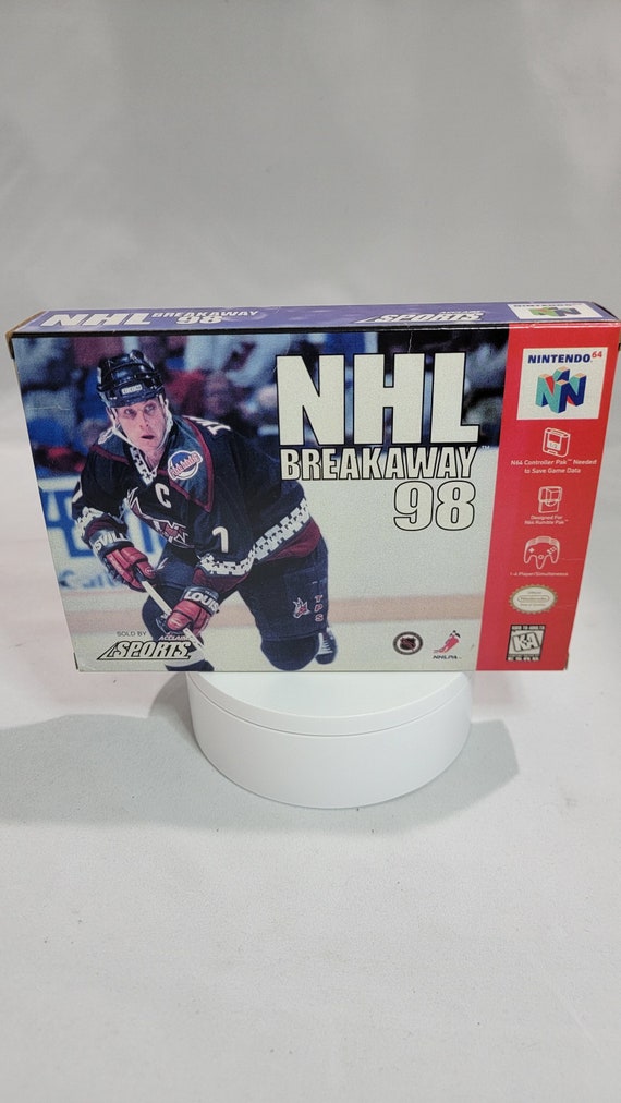 NHL Breakaway 98 NTSC Nintendo 64 N64 En Reproduction Box and