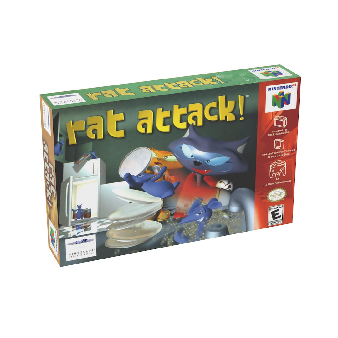 Rat Attack! | NTSC | Nintendo 64 | N64 | En | Reproduction Box and ...