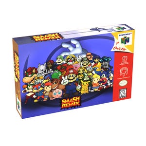 Smash Remix | NTSC | Nintendo 64 | N64 | En | Reproduction Box and Inner Tray