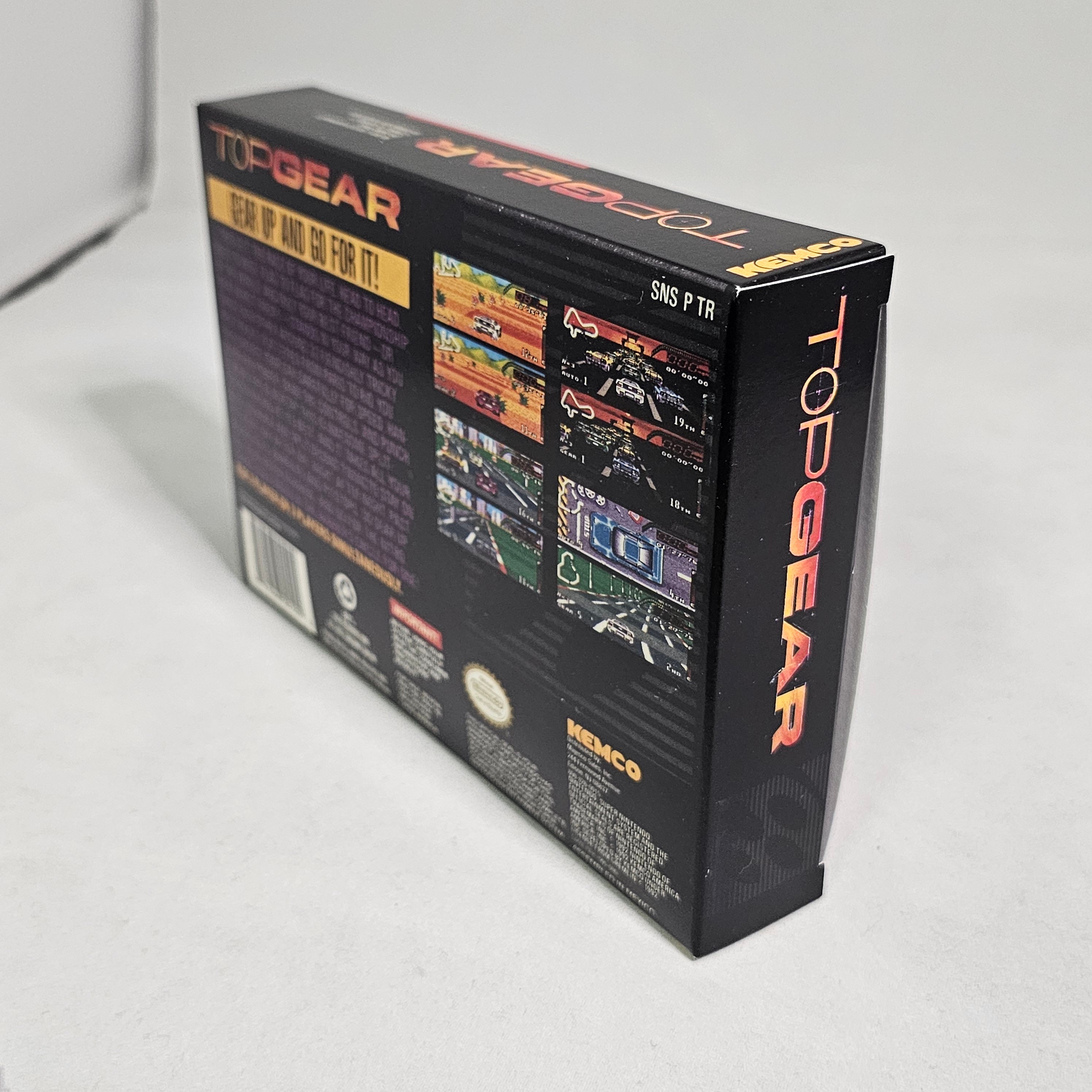 Top Gear | NTSC | Super Nintendo | SNES | En | Reproduction Box and ...