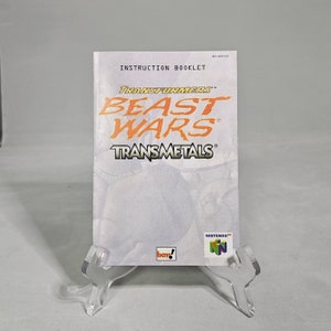 Trafos Beast Wars Transmetalle | Auflösung | Nintendo 64 | N64 | De | Gebrauchsanweisung