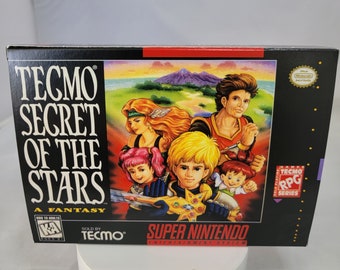 Tecmo Secret of the Stars NTSC Super Nintendo SNES En Caja de  reproducción y bandeja interior