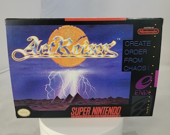 ActRaiser / NTSC / Super Nintendo / SNES / En / Scatola di riproduzione e vassoio interno