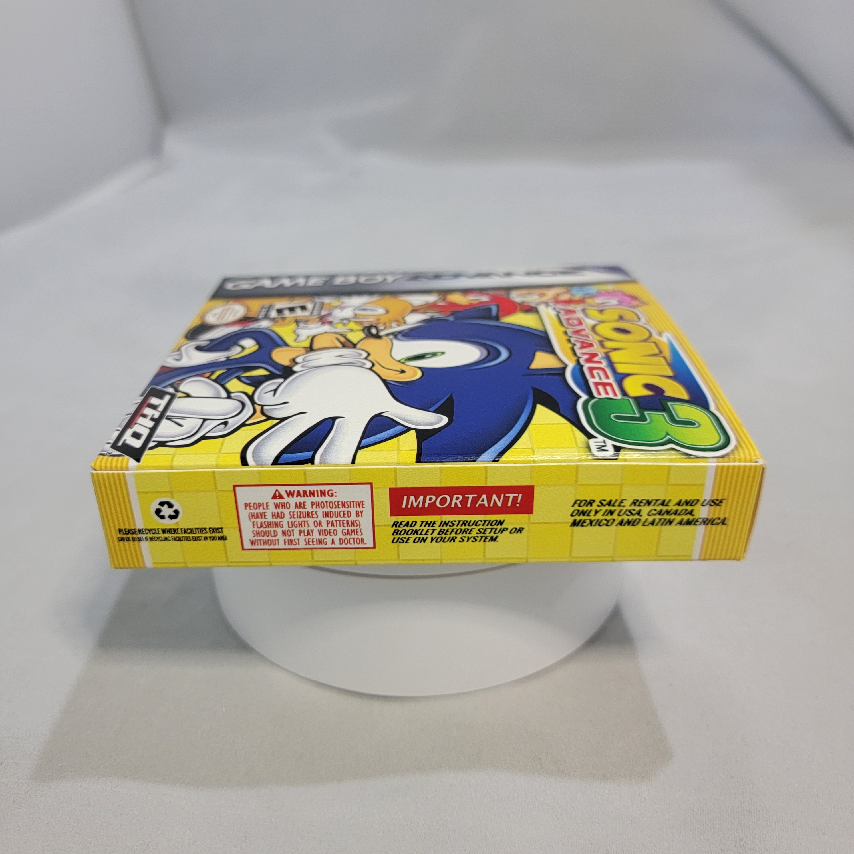 Sonic Advance 3 NTSC Gameboy Advance GBA En 