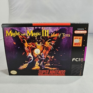 Might and Magic Iii: Isles of Terra - for SNES Console Might and Magic Iii: Isles of Terra - for SNES Console