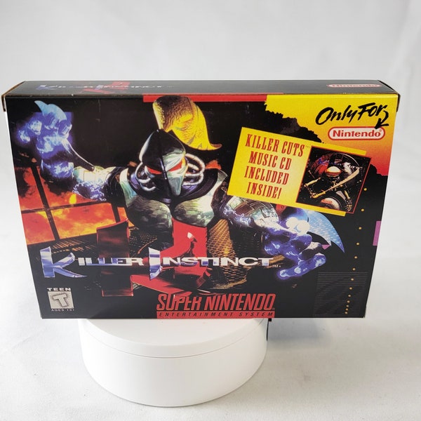 Killer Instinct | NTSC | Super Nintendo | SNES | En | Reproduction Box and Inner Tray