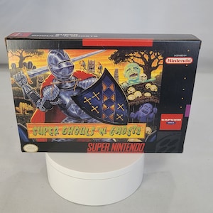 Super Ghouls N Ghosts | NTSC | Super Nintendo | SNES | En | Reproduction Box and Inner Tray